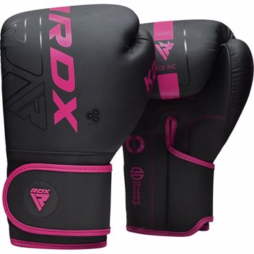 RDX F6 KARA BOXING GLOVES - BLACK/pink